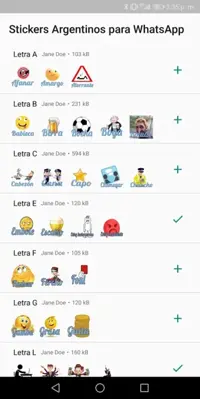 Stickers Argentinos para WhatsApp - WAStickerApps android App screenshot 0